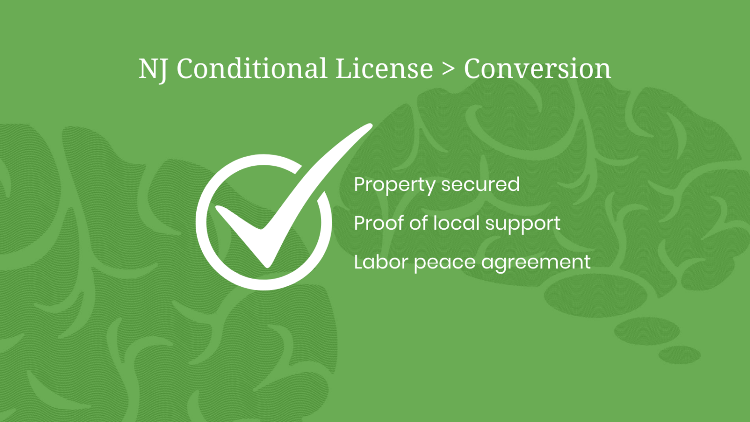 New Jersey Conditional Licenses Time to Convert Canna Advisors