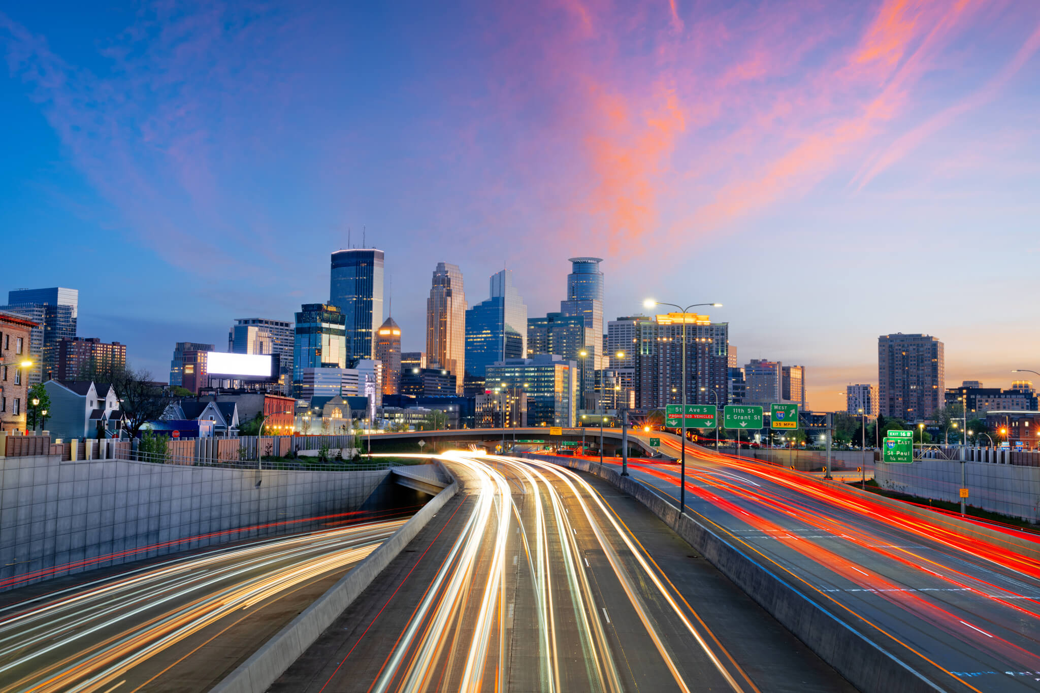 Minnesota Highway Skyline