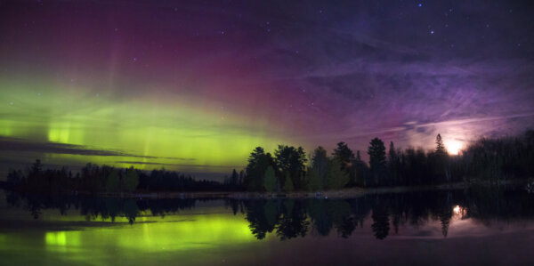 Minnesota Lake Northern Lights